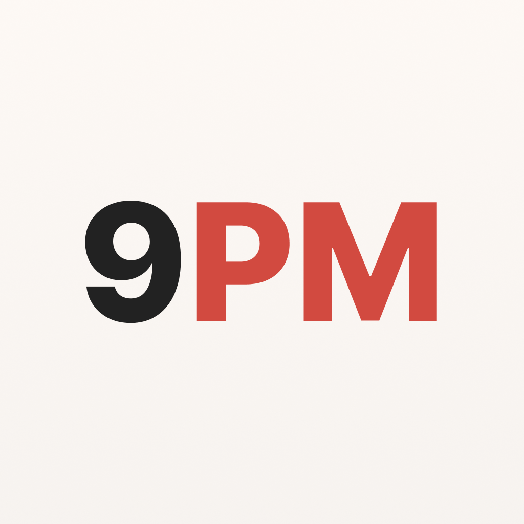 9PM App Preview - Mental Health Focused Interface